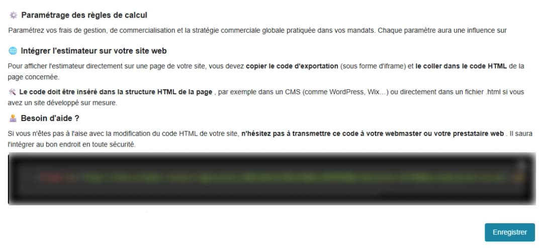 Intégration sur votre site
